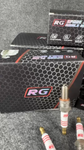 หัวเทียน RG DOUBLE IRIDIUM เกลียวสั้น ใส่ WAVE 125 WAVE 110i SONIC จ่ายไฟนิ่ง ไฟแรง ไฟสเถียร👍