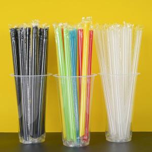 ZHENTAIYUAN | Disposable Colored Black Transparent Commercial Plastic Straws