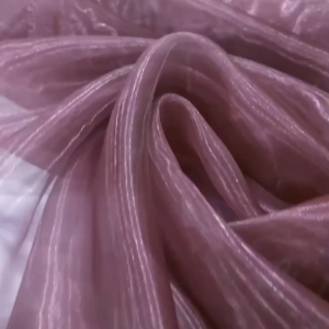 Kain Organdi Kaca Polos Meteran Warna MAUVE WINE MUDA