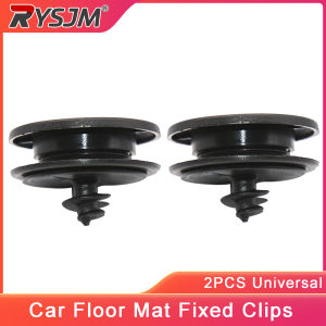 RYSJM | 2PCS Universal Car Floor Mat Fixed Clips Retention Holders Carpet Fixing Clamps Buckles Fixing Grip Clamps Holders Car Accessori