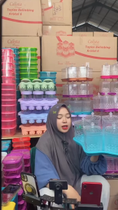 [CALISTA] TOPLES PLASTIK CALISTA TOPLES BELIMBING ISI 6 PCS TEMPAT KUE KERING LEBARAN SET