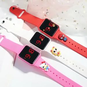 LED Watch for Students Kids LED Watch Waterproof Electronic Simple Digital Watch Cartoon Sports Watch Bracelet LED Watch for Exercise