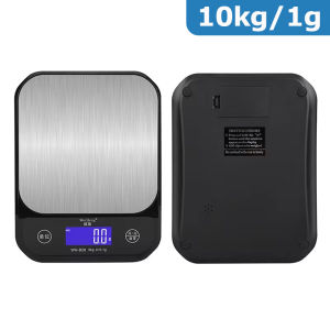5kg/10kg Rechargeable Waterproof Kitchen Scale Stainless Steel Electronic Scales Home Jewelry Food Snacks Weighing Baking Tools