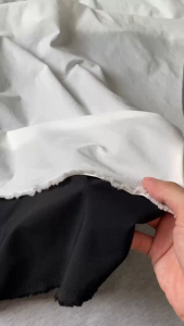 Vải Si Lụa Màu Đen Trắng Làm Lót Khổ 1m5 - Chất Mềm Mại Rũ Đàn Hồi Nhẹ 4 Chiều Không Bóng