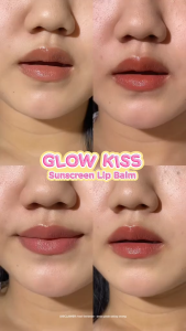 Azarine Glowkiss Sunscreen Lip Balm 3gr Pelembab Bibir SPF 35 PA +++ dengan Ceramide Peptide Vitamin C Membantu/𝗝𝗨𝗡𝗞𝗜𝗘 𝗠𝗔𝗞𝗘𝗨𝗣