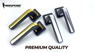 Handle Gagang Kunci Pintu Rumah Pisah Minimalis Alumunium Hitam FT002 BC/GP 902 Prospero