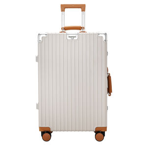 MANLVSHI | Large Capacity Stylish Female Suitcase with Aluminum Frame and Password Lock