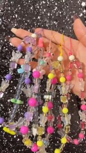 GANTUNGAN HP MANIK DIY RANTAI || TALI GELANG PHONE STRAP FASHION LUCU - BDC