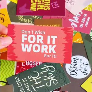 60pcs Uplifting Motivational Quote Cards English Inspirational Thank You Cards for Him Her Positive Affirmations Mini Gift Card