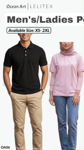 [Clearance] Men/Ladies/Teen Boys Girls Cotton Pique 210gsm Polo Collar Tee NON-RETURN Baju Murah Plain Design Comfortable Short Sleeve