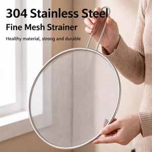 【MY】Kitchen Stainless Steel Splatter Screen Pan Covers Oil Splash Guard -Oil Splash Proof Mesh Cover | Heatproof & Easy Clean Cooking Frying Oil Proof Cover