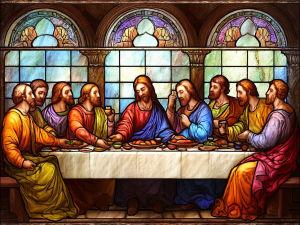 Huacan New Arrivals 2026 DIY Diamond Painting Jesus Dinner Diamond Mosaic Portrait Religion Complete Kit Gift
