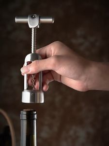 Dụng cụ mở chia rượu vang đậy bằng nút bần hàng nhập cao cấp inox 304 dày