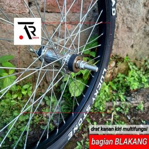 Roda sepeda BMX 20in siap pakai / wheelset 20 in lucky stone 20 x 2.125 universal sepeda lipat BMX minion DLL