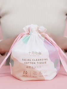 TEN-M JOURNEY Extra Large and Thick Disposable Cotton Soft Wipes Pull-out Type Household Dry and Wet Wipes
