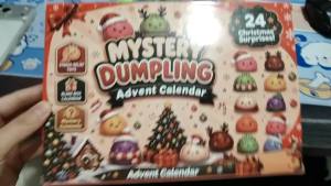 NeeDoh | New Christmas Countdown Calendar Blind Box 24-Grid Squishy Fun Stress-Relieving Hole Squishy Fun