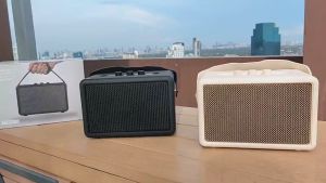 (ปรับเบสได้) 55W ลำโพงบลูทูธ รุ่น M4 เสียงนุ่ม เบสแน่น ดีไซส์สวย ปรับเสียงเบส/แหลม เชื่อมลำโพง2ตัวได้ Portable Bluetooth speaker wireless