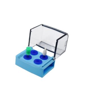 4Holes Dental Ultrasonic Scaler Tips Holder Stand Odontologia Low Speed Burr Disinfection Storage Box for RA Burs Dentistry Tool