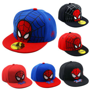 Disney Cartoon Spiderman Childrens Hat Boys Girls Cotton Polyester Sun Hat Hip Hop Cap Baby Kids Fashion Baseball Cap