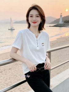 V.C.I | Bamboo Cotton V-neck Short-sleeve T-shirt
