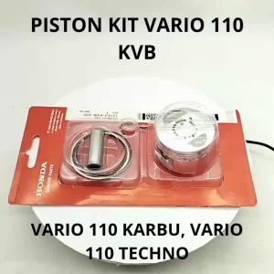 PISTON KIT VARIO 110 KVB 0.50 VARIO 110 KARBU VARIO 110 TECHNO BERKUALITAS ASLI ORIGINAL HONDA