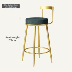 Simplicity Backed High Stool Bar Chair