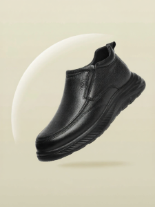 Reddragonfly | Fleece-lined Warm Mens Sheepskin High-top Leather Shoes
