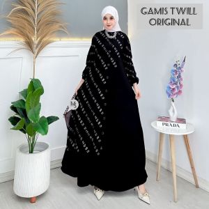 (S M L XL XXL) Gamis Twill Premium Batik Cap Malaman Berkualitas