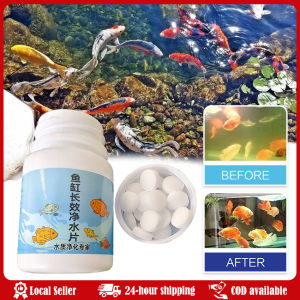Aquarium Water Conditioner Tablets Water Purification Particles For Fish Tank Multi-Purpose Oxygenation Tool For Fish Tank Powerful Aquarium Oxygen Tablets Odor Remover Cleaning Water Purification Tablets Effective Multi Purpose Oxygenation Tool