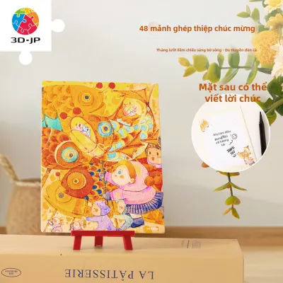 3D-JP | Thẻ Chúc Mừng Quà Tết Đèn Cá Đố Vui