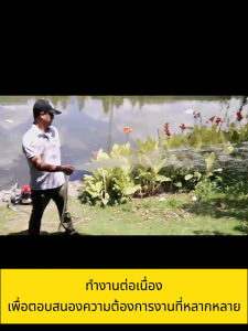  เครื่องสูบน้ำแบบพกพา 2 จังหวะ 2HP กำลัง 1.45KW ความเร็วรอบ 950 RPM ระยะดูด 12 เมตร อัตราไหล 12 ลูกบาศก์เมตรต่อชั่วโมง ทางเข้า-ออก 1 นิ้ว เสถียร แข็งแรง น่าเชื่อถือ วัสดุทนทาน ทนการกัดกร่อน เครื่องยนต์ เครื่องยนต์เบนซิน