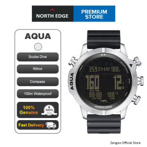 Zentronix Group North Edge Aqua Original Mens Professional Diving Computer Watch Swimming Watch Scuba Diving Free Diving Waterproof 100M Altimeter Barometer Compass Watch