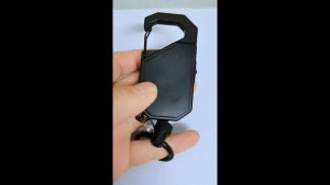 Anti-theft Retractable Keychain Retractable Hook Clocked Keychain Easy-to-pull Nylon Rope Keyholder Keyring Accessories