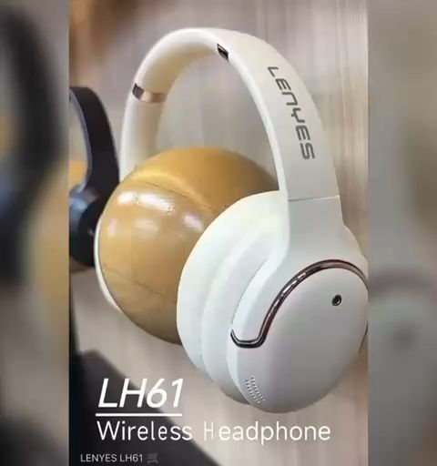 LH61 - HEADPHONE LENYES LH-61 Headset Wireless Bluetooth 5.4 Headphone Heavy Bass Hifi Stereo Headset Foldable With Mic