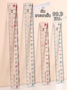 DISCO BEAR | Wavy Line Anti-Myopia Transparent Exam Ruler 15cm