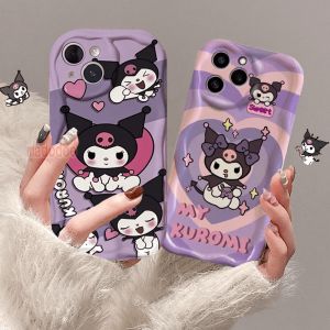 เคส Redmi Note 13 Pro + 12S 4G 12 Pro Plus 5G 14C 13C 12C A1 A2 A3 11S 11 10C 10 9T 9A POCO X6 X5 M6ขอบครีม C65การ์ตูน Kuromi เคสโทรศัพท์น่ารักการป้องกันรูละเอียด BFF Tpu ฝาหลัง NY 23