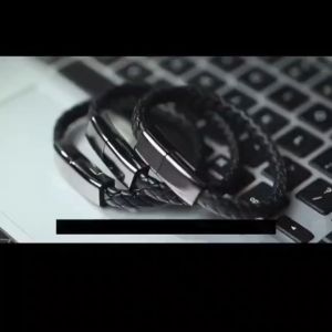 Out Door Portable Leather Mini Micro USB Bracelet Charger Data Charging Cable