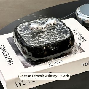 XIAOHUANGLU | Home Creative Stylish Large Ashtray with Lid