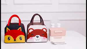 B.LIVEM 【19 รูปแบบ】กระเป๋าเก็บอุณหภูมิ ลายการ์ตูน กระเป๋าใส่กล่องข้าว ถุงผ้าเก็บความร้อน กระเป๋าเก็บกล่องข้าว