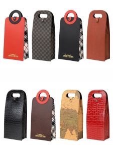 New Arrival Double Red Wine Bag High-End Handbag Box Gift Box Wine Bag Packing Box In Stock Single Red Wine Box