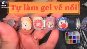 Bột mix gel - Bột Mix gel vẽ nổi