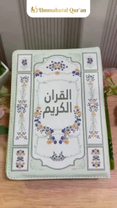 Quran Waqaf Ukuran A5 Kaleb Pastel Hijau Bingkai Kotak Isi Blok Latin Terjemahan Perkata