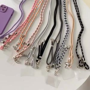 Univesal Phone Lanyard Nylon Sports Strap Neck Rope Mobile Phone Strap Adjustable iPhone 15 14 13 12 Pro Plus Max Mini