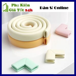 Cuộn Dây Xốp PE 2 Mét Bọc Cạnh Bàn Cạnh Ghế  Che Tường An Toàn Cho Bé - Bịt Che Góc Nhọn - Dán Thành Giường - Chống Va Đập Bé - Cuộn Xốp Bọc Cạnh Bàn Hình Chữ L  Nẹp Cao Su Bịt Góc Bàn