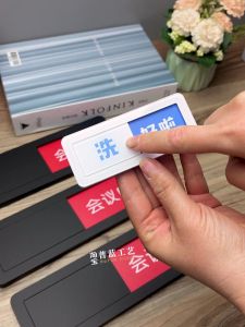 Acrylic Status Tag Switch Card in Use Cleaned Ready to Clean Dishwasher State Tag UV Printed Wall Mounted for Kitchen Use