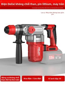 DELIXI | Máy Khoan Đập 2 Chức Năng Sử Dụng Pin Lithium Không Chổi Than