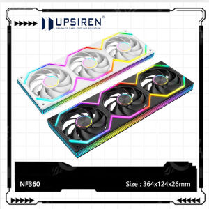 UPSIREN NF360 ARGB Computer Case Integrated fanone-line Connection Four sided lens/CD pattern/Hydraulic bearings cooling fans