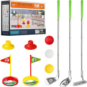 1set childrens golf club set outdoor sports toys sports games competitive indoor interactive retractable golf club set toys