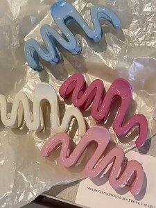 Murah Banget - Jedai Wanita Motif Wave Gelombang / Aesthetic Wavy Hair Clips /  Women Hair Clip Fashion /Aksesoris Rambut Wanita