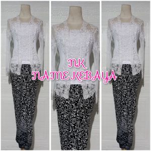 set kebaya pesta kebaya kutubaru putih kebaya termurah